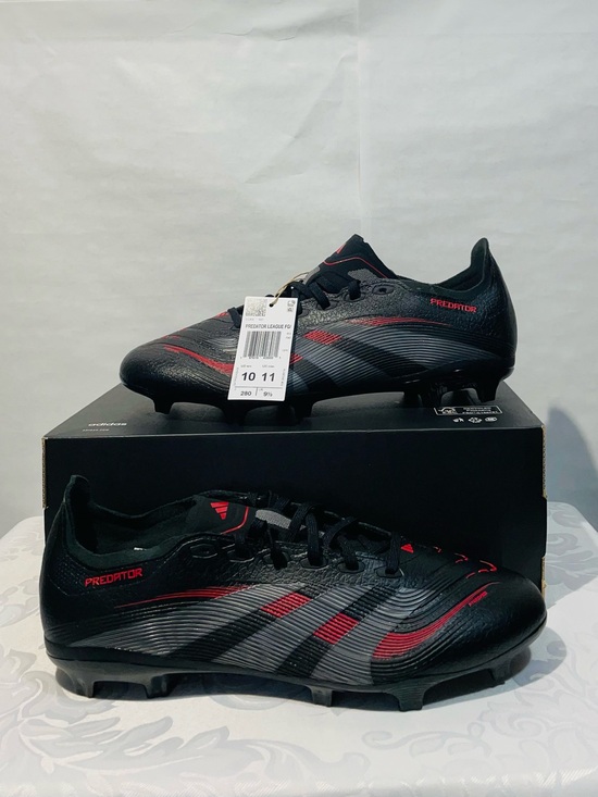 adidas Other - NWT Men’s 10 Adidas Predator League Firm Ground (FG), Black & Red Soccer Cleats